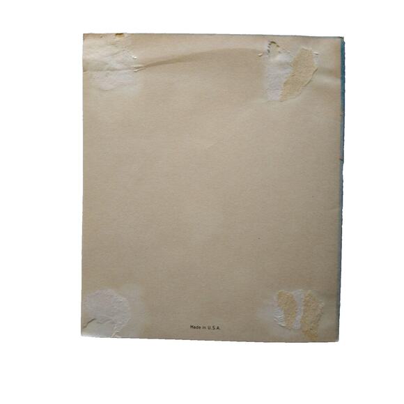 Merry Christmas Greeting Card Vintage Bells Church Mid Century Modern 1946 - Picture 3 of 3